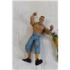 Image 2 : (4) Toy Figurines (From McDonald's, Burger King; The Green Lantern), John Cena Wrestler Figurine