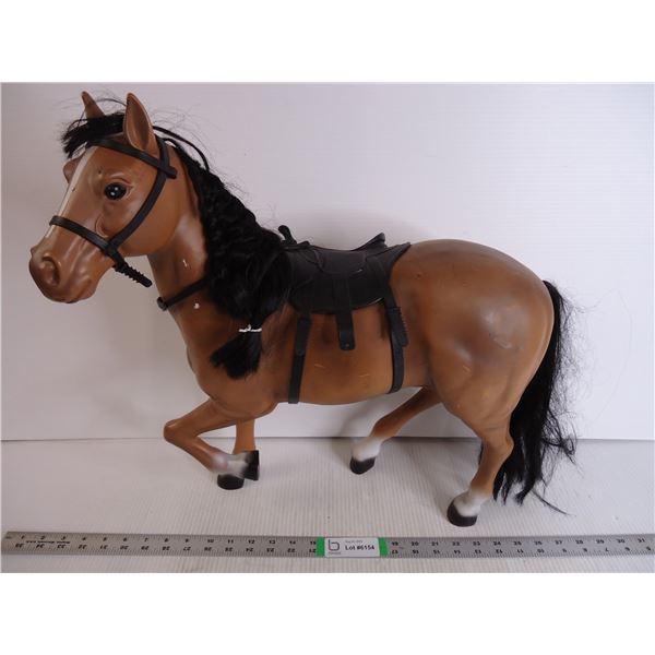 Large Plastic Toy Horse- 20" Tall and 18" Long