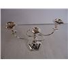 Image 2 : Silver Plated Triple Twisted Candelabra