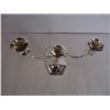 Image 3 : Silver Plated Triple Twisted Candelabra