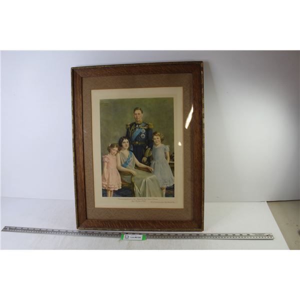 Framed Print of The Royal Family 1936 (18 1/2" x 13 1/2")