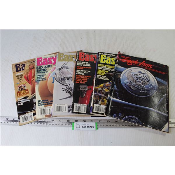 (5) Easy Riders magazines - (1) Eagle Iron Magazine