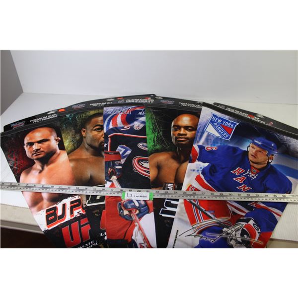 (5) Collectable Pennants - (2) Hockey - (3) UFC