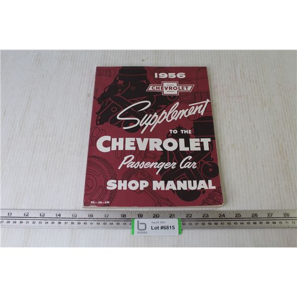 1956 Supplement to the Chevrolet Passenger Car Shop Manual