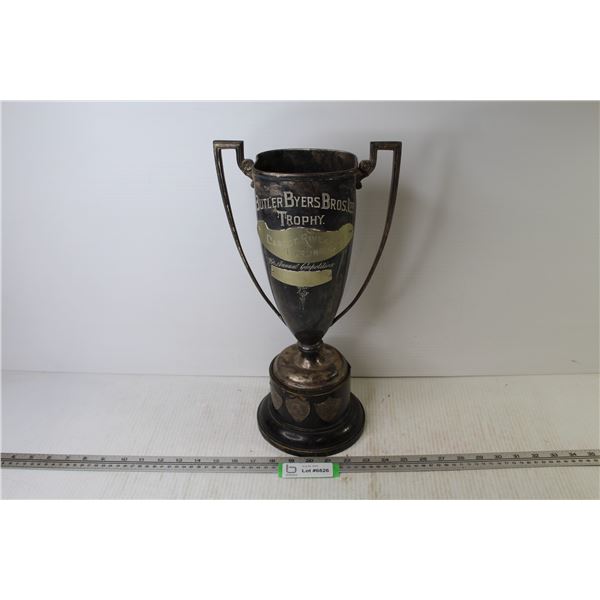 Butlers Buyers Bros.Metal Trophy - 1947 (in two pieces)