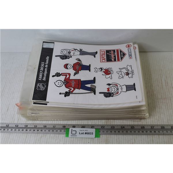 Lot of Assorted NHL Sports Team Decals
