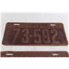 Image 3 : Pair of 1935 Saskatchewan License Plates