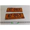 Image 1 : Pair of 1936 Saskatchewan License Plates