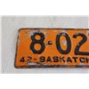 Image 2 : Saskatchewan License Plate - 1942