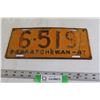 Image 1 : Saskatchewan License Plate - 1947