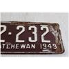 Image 3 : Saskatchewan License Plate - 1949