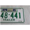 Image 3 : British Columbia Trailer Plate - 1985