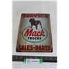 Image 1 : Mack Service Tin Sign