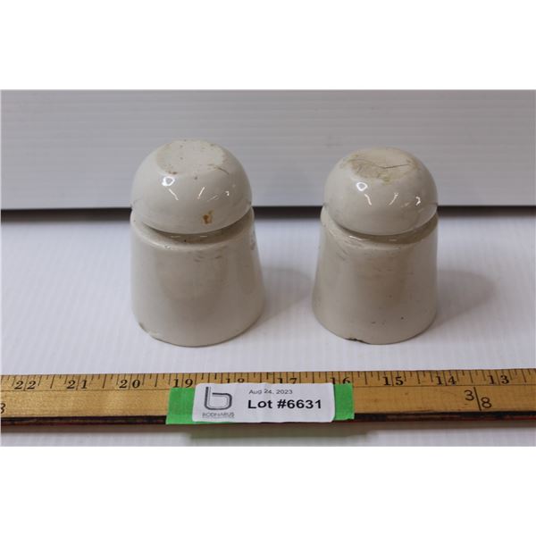 (2) Ceramic Insulators