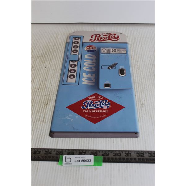 Pepsi- Cola Tin Advertising Sign