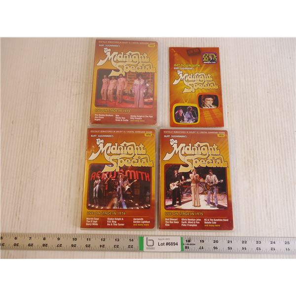 (3) Midnight Special DVD's -1973,1975 and 1975