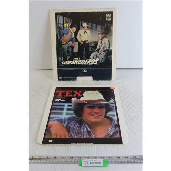 The Comancheros Video Disc, Tex Starring Matt Dillon Video Disc - Both Sealed