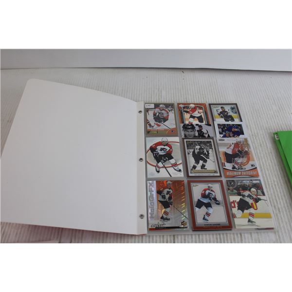 (2) Folders of Philadelphia Flyers Cards