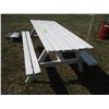 Image 2 : White Wooden Picnic Table (70" Long) (Offsite)