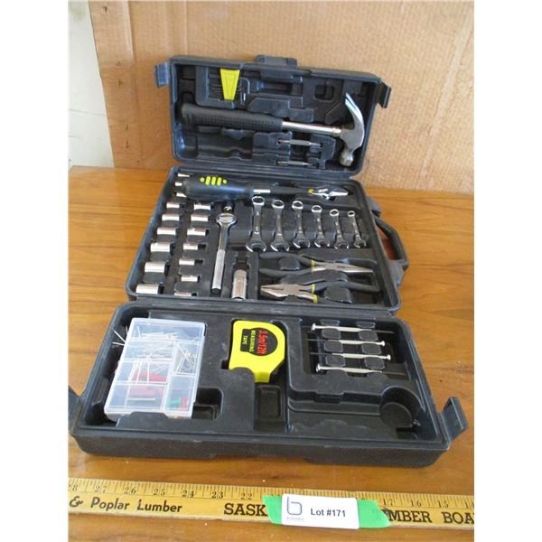 Tool Kit with Case, Wrench Set, Hammer,  Nut Driver, Etc. (Offsite)