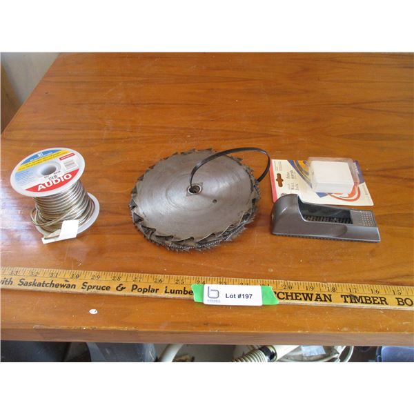 Saw Blades, Rasp, Speaker Wire (Offsite)