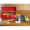 Image 1 : Tool Box with Drywall Related Tools (Sandpaper, Trowels Misc.) (Offsite)