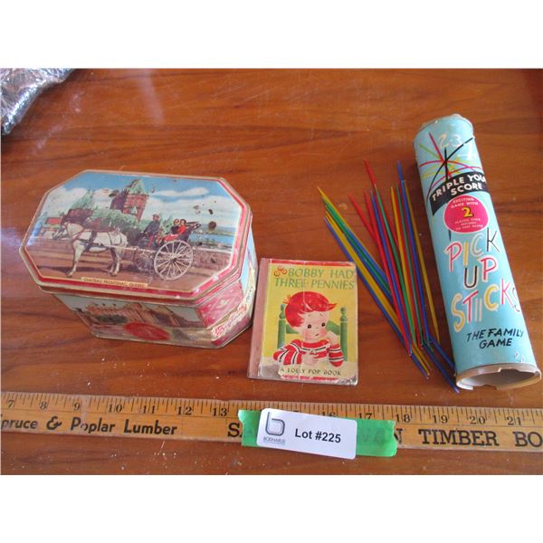 Pick up Sticks the Family Game, Bobby Had 3 Pennies, Riley's Collector Tin (Offsite)