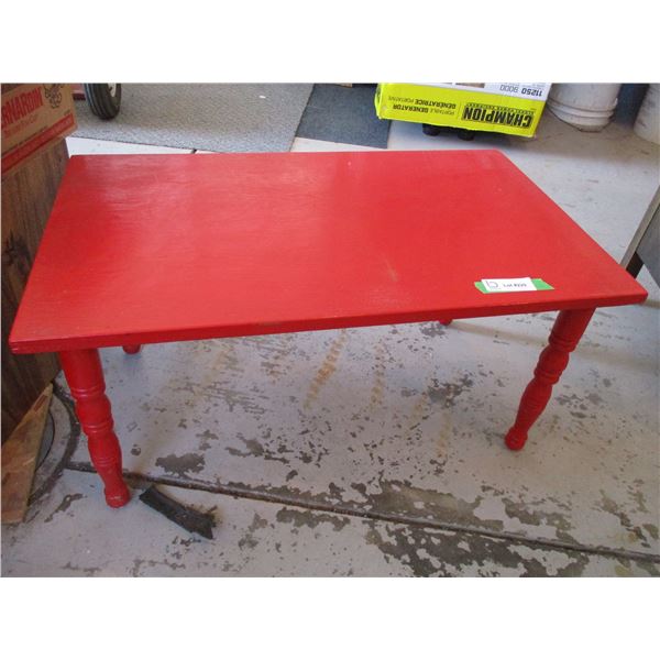 Small Red Table (30 x 18") (Offsite)