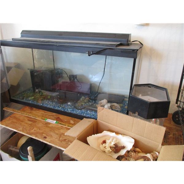 Aquarium and Supplies (36 x 12 x 18 ) (Offsite)