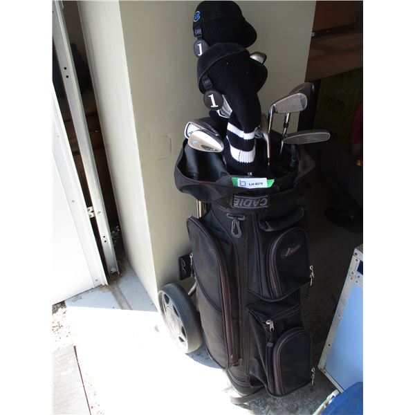 Black Adder Men's Right Handed Golf Clubs with Datrek Bag and Cart (Offsite)