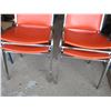 Image 3 : (4x Bid Price) Orange Chairs (Offsite)