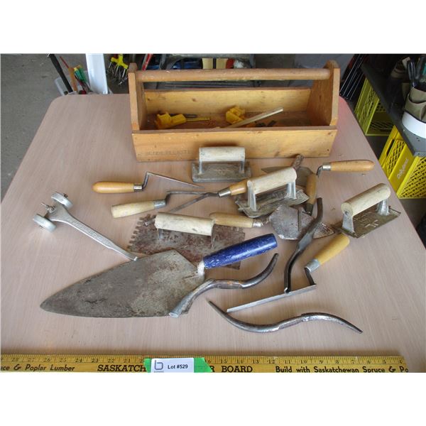 Wooden Tool Kit with Cement Tools (Offsite)