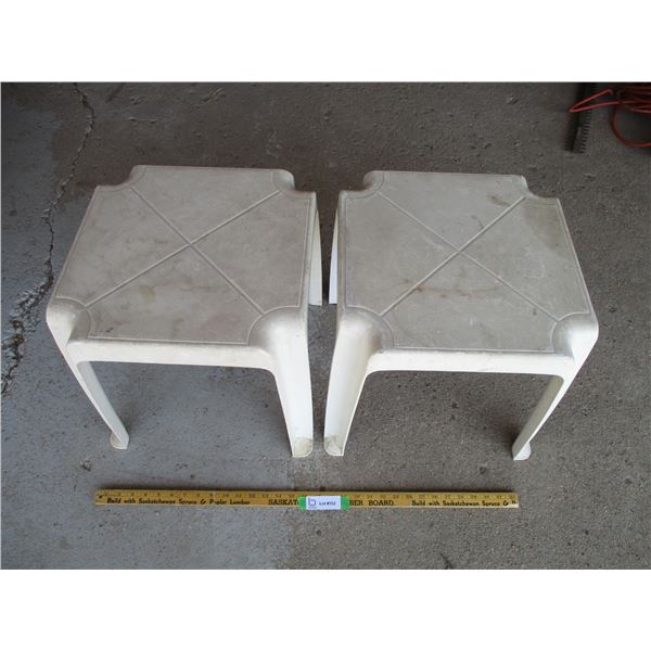 Plastic Lawn Tables (Offsite)