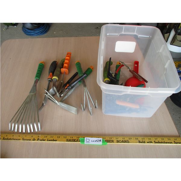 Container with Gardening Hand Tools (Offsite)