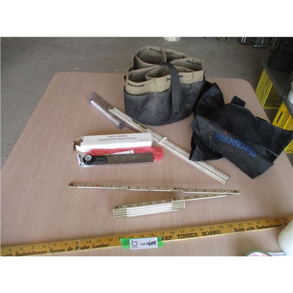 Tool Pouch with Tools (Rulers, Loftkin Folding Rulers) (Offsite)