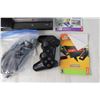 Image 2 : PlayStation 3 + Controllers, Rock Band Mic, and Game