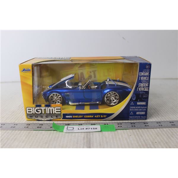 Jada Bigtime Muscle Die Cast Model Car - 1965 Shelby Cobra 427 S/C (NIB)