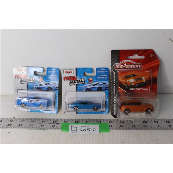 (3) Die Cast Cars (NIB)