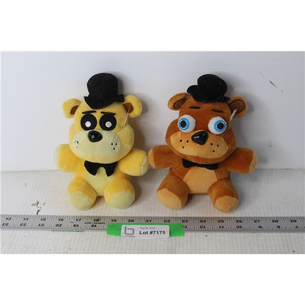 (2) Five Nights at Freddie's Stuffed Animals