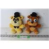 Image 1 : (2) Five Nights at Freddie's Stuffed Animals