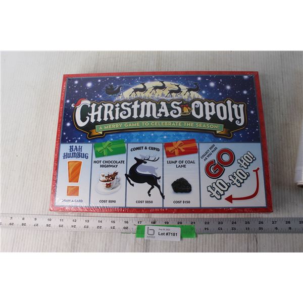 Christmas-Opoly Monopoly Board Game (NIB)