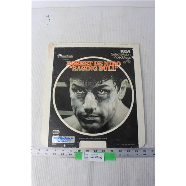 Raging Bull Movie on Video Disc