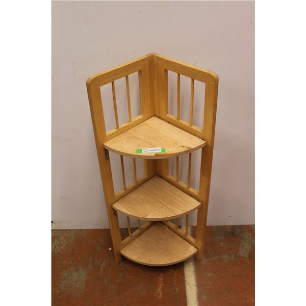 *Folding Wooden Corner Shelf