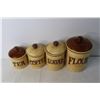 Image 4 : Set of 4 Ceramic Kitchen Containers