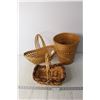 Image 1 : (3) Wicker Baskets