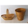 Image 2 : (3) Wicker Baskets