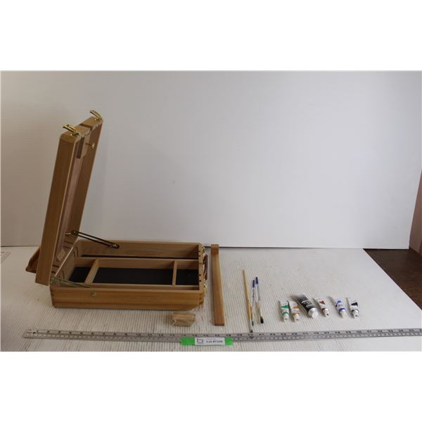 Portable Easel with Paints