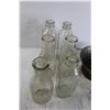 Image 5 : (6) Glass Milk Bottles, Coping Saw, Misc.