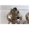 Image 2 : (2) Nickel-Plated Kerosene Lamps