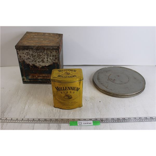 (2) Vintage Tins, Film Canister